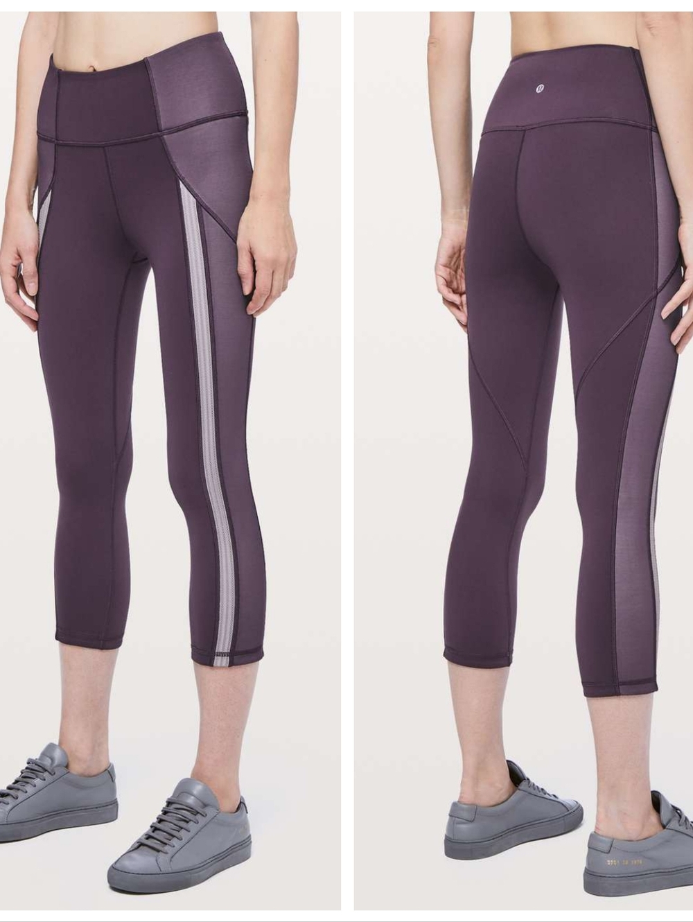 Lululemon Power Lines Crop *21" Cyber / Dark Chrome